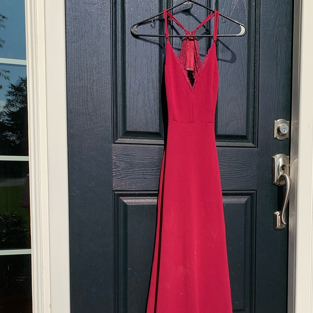 Burgundy Lulus dress